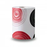Youthful Wallpaper, Color red with white and black, Length 10m, Width 53 cm