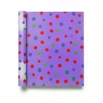 Youthful Wall Covering, Color purple with red, green and white, Length 10m, Width 53cm 