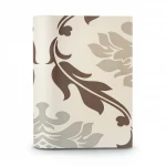 Vinyl Wallpaper, Patterned Design, Size 10 m × 53 cm, Light and Dark Brown with Beige Color 