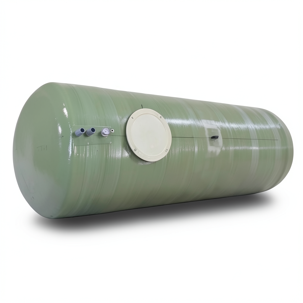Water Tank 3000 Liter Fiber Glass Horizontal, Diameter 150 cm