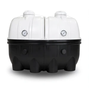 Water Tank 20000 Liter Polyethylene Modular, White/Black Layers