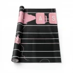 Youthful Wall Covering, Color black and pink, Length 10m, Width 53cm