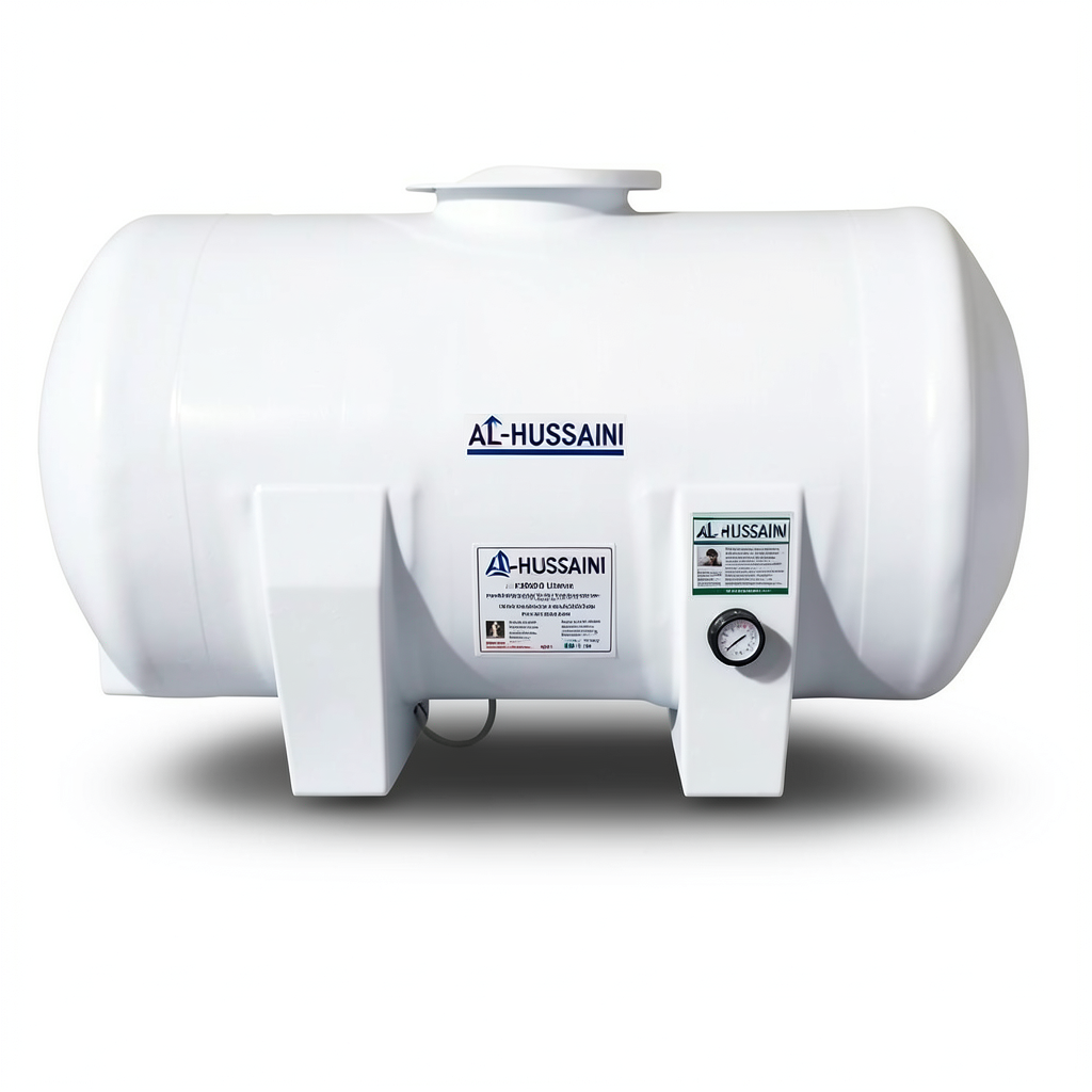 Water Tank 7000 Liter Fiberglass Horizontal 5600×1250×1530 mm Short Size | AL-Hussaini trading Est.