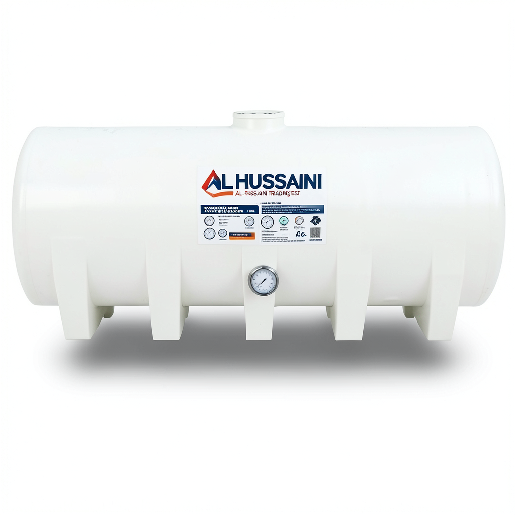 Water Tank 10000 Liter Fiberglass 5890×1500×1850 mm Horizontal | AL-Hussaini trading Est.