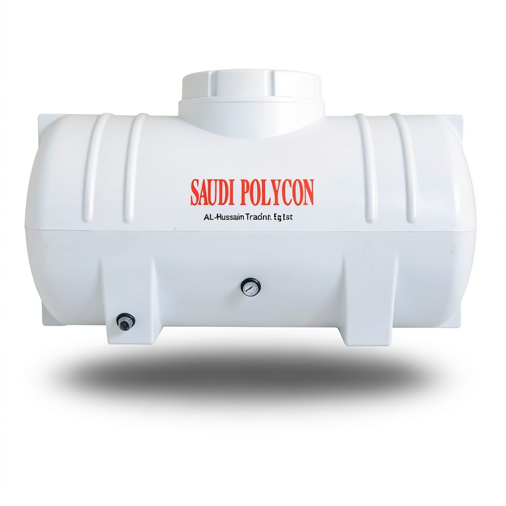 Water Tank Horizontal 400 Liter Polyethylene, Insulated 4 Layers | AL-Hussaini trading Est.