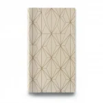 Patterned Wallpaper, Length 15.6 meters, Width 100 cm, beige with brown Color 