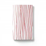 Youthful Wall Covering, Color red and white, Length 10m, Width 53cm 