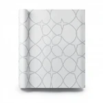 Patterned Wallpaper, Size 15.6m×100cm, light and dark Gray color 