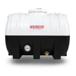 Horizontal Water Tank 2500 Liter Polyethylene, White/Black Layers | AL-Hussaini trading Est.