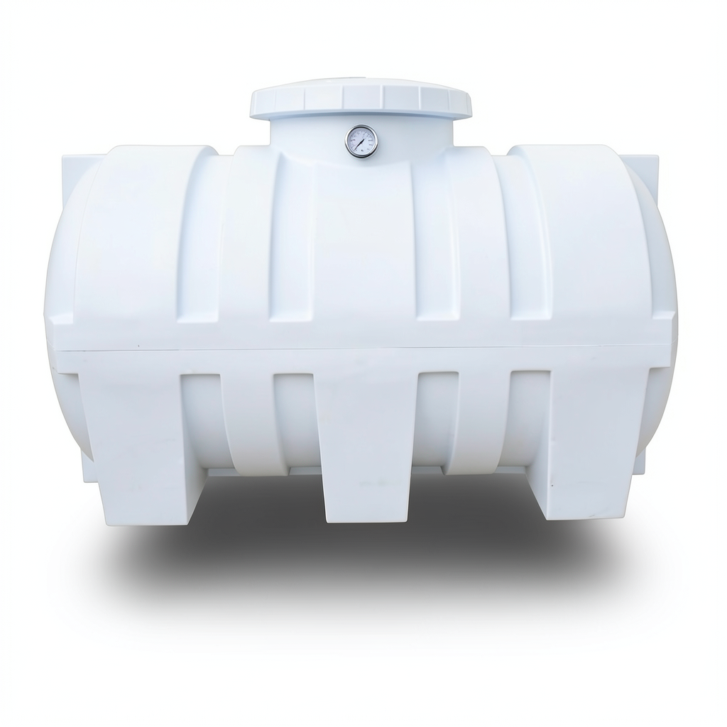 Water Tank Horizontal 2000 Liter Polyethylene, Insulated
