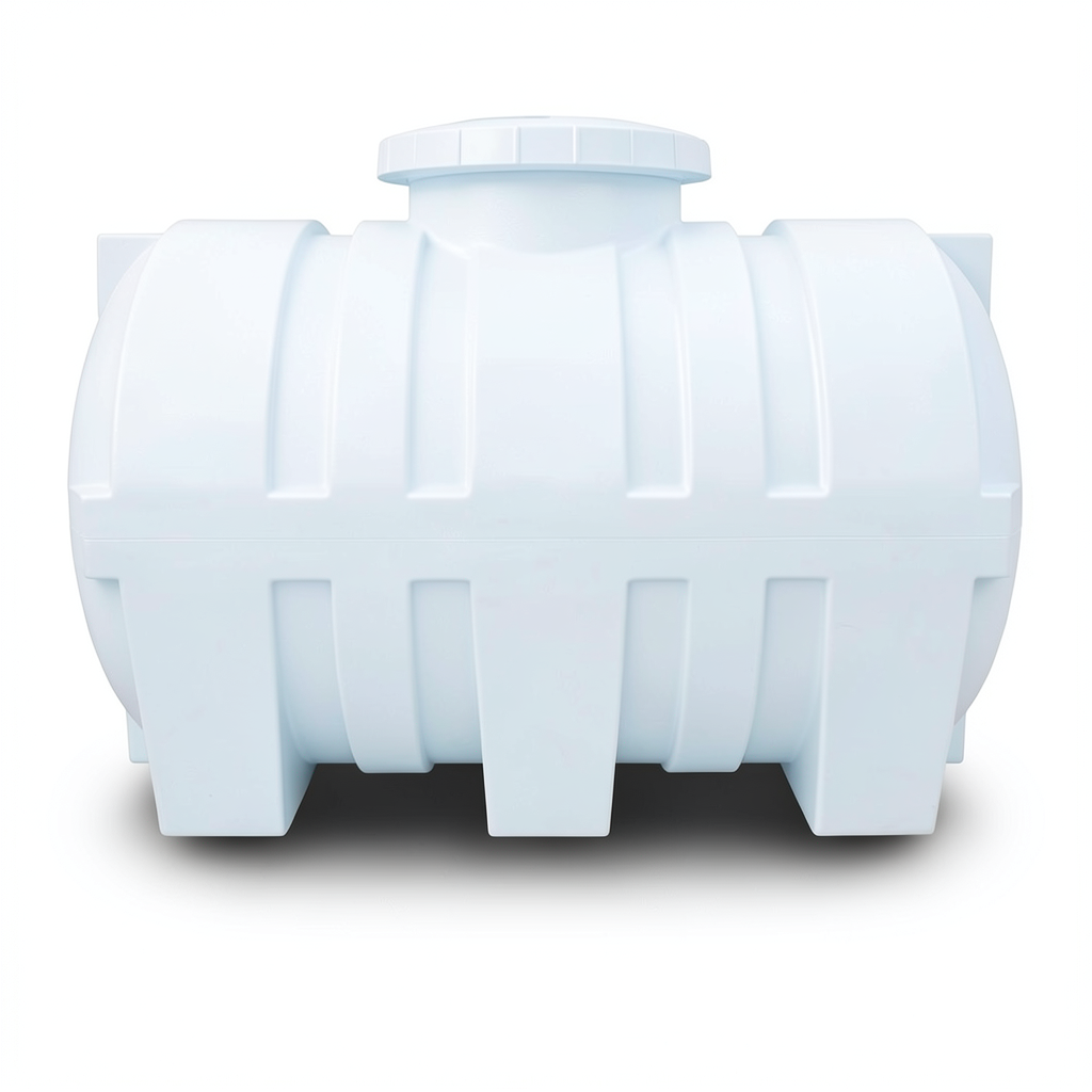 Water Tank 2500 Liter Polyethylene Horizontal, Size 208x130x145 cm