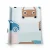 Vinyl Wallpaper, Youthful Design, Size 10m×53cm, blue and pink with brown Color 