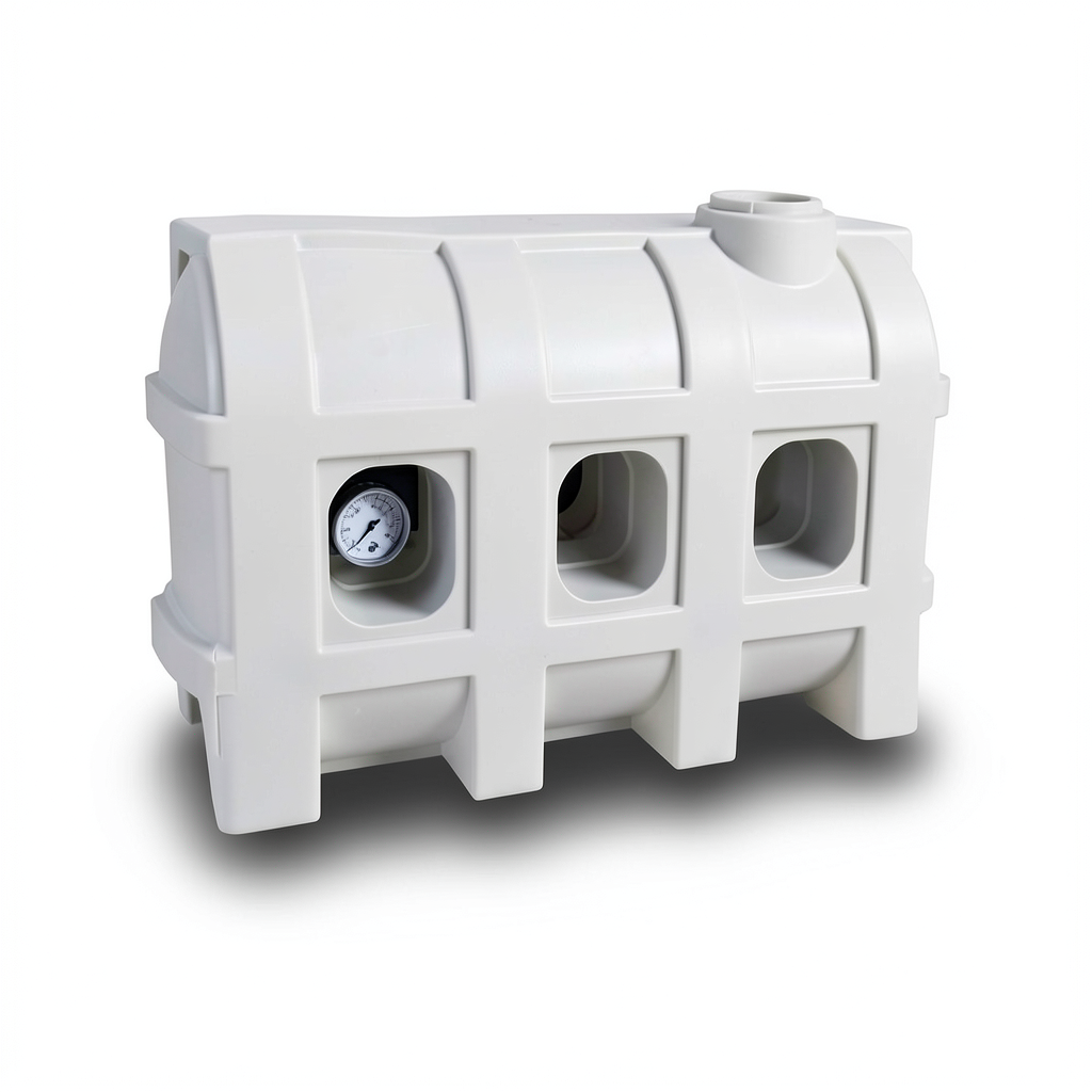 Water Tank Al-Mukhtar Walkway Polyethylene 2200 Liter, Size 270×94×150 cm