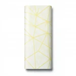 Patterned Wallpaper, Size 15.6m×100cm, yellow with white color 