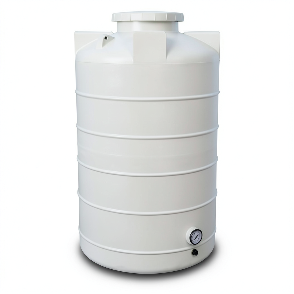 Water Tank Vertical 2500 Liter Polyethylene, Diameter 145 cm, Height 175 cm