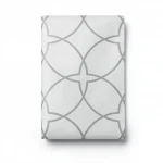 Patterned Wallpaper, Size 15.6m×100cm, light and dark Gray color 