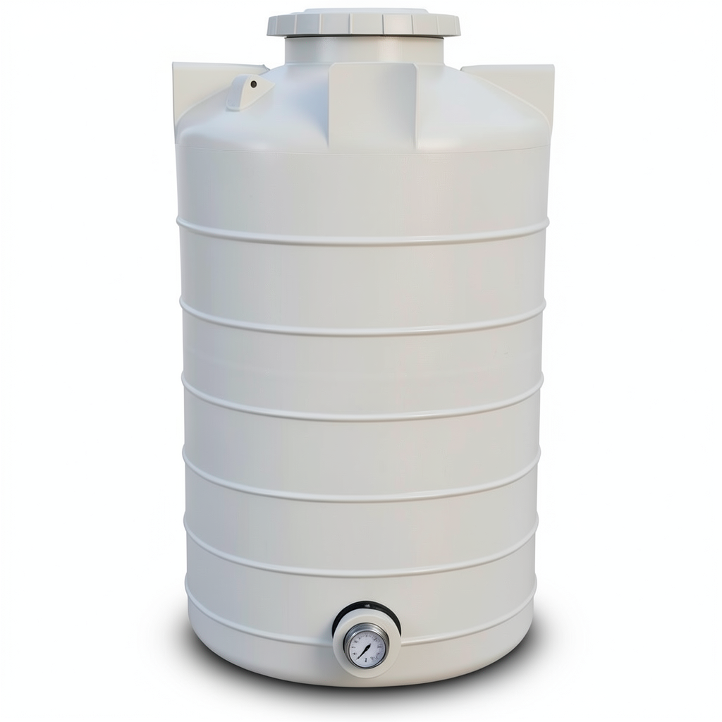 Vertical Water Tank 10000 Liter Polyethylene, Diameter 206 cm, Height 315 cm