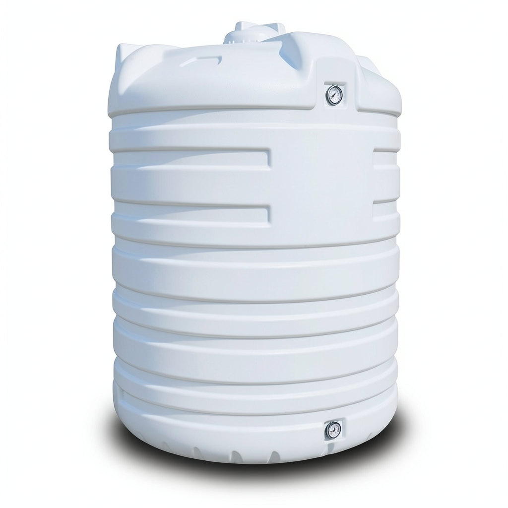 Blow Molding Water Tank Vertical 5000 Liter Polyethylene Diameter 181 cm Height 220 cm