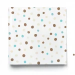 Vinyl Wall Decoration, Youthful Design, Size 10m×53cm, White with brown and cyan Color