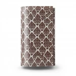 Patterned Wallpaper, Size 15.6m×100cm, Brown with white patterns, color 