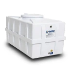 Horizontal Water Tank 500 Liter Polyethylene, White | National Polyethylene Company (NPC)