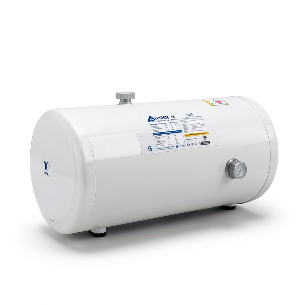 Horizontal Electric Water Heater 300 Liter Capacity 560 mm Width White 4000 WATT | Saudi Ceramics