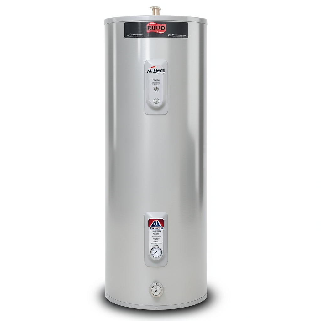 Vertical Central Water Heater 50 GAL Stainless Steel, Model PE2 52 2 | Al Zamil Tanks