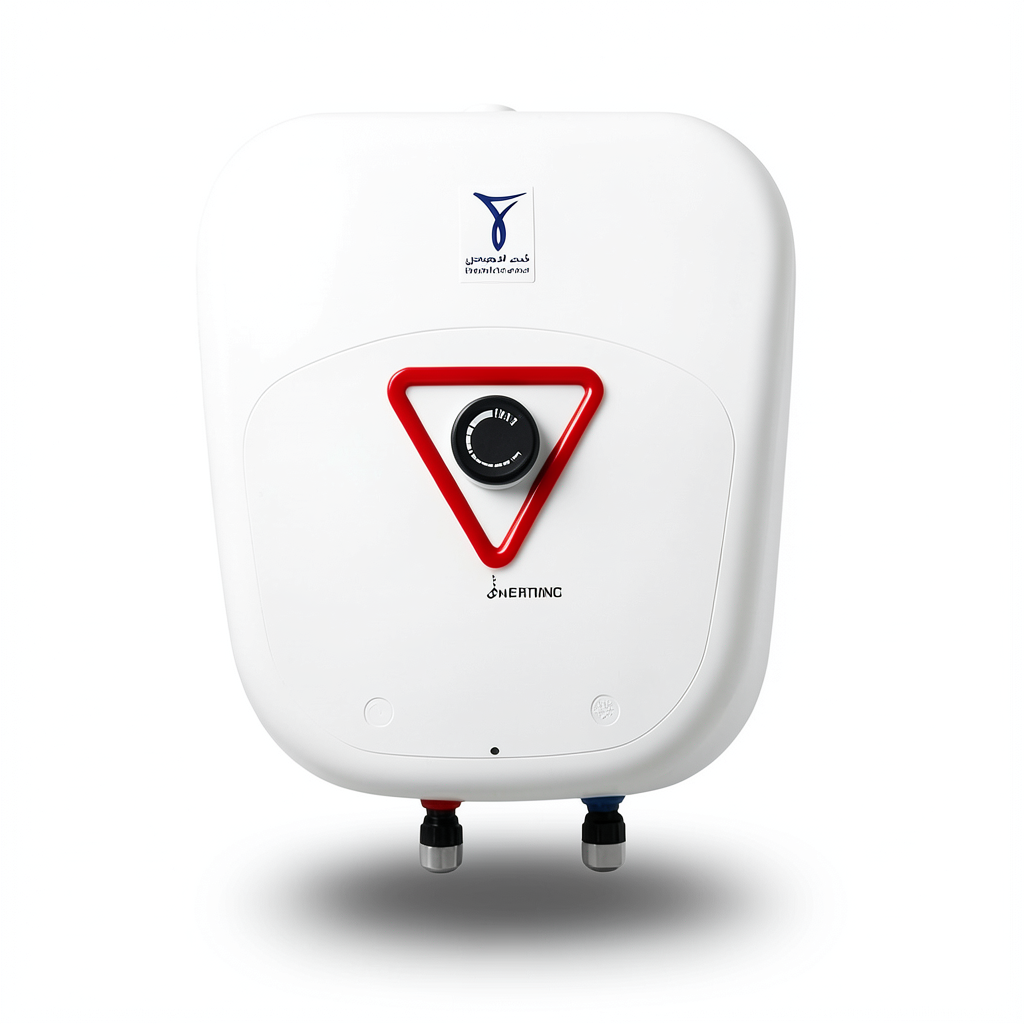 Vertical Electric Water Heater 15 Liter 403 mm White 1200 WATT | Saudi Ceramics