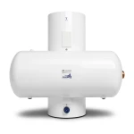 Horizontal Central Water Heater 300 Liter Capacity 560 mm Width White, 2×4.5 kW | Saudi Ceramics