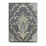Classic Wallpaper Dark Gray with Beige Color, Size 10m×1.06m, Model 83008
