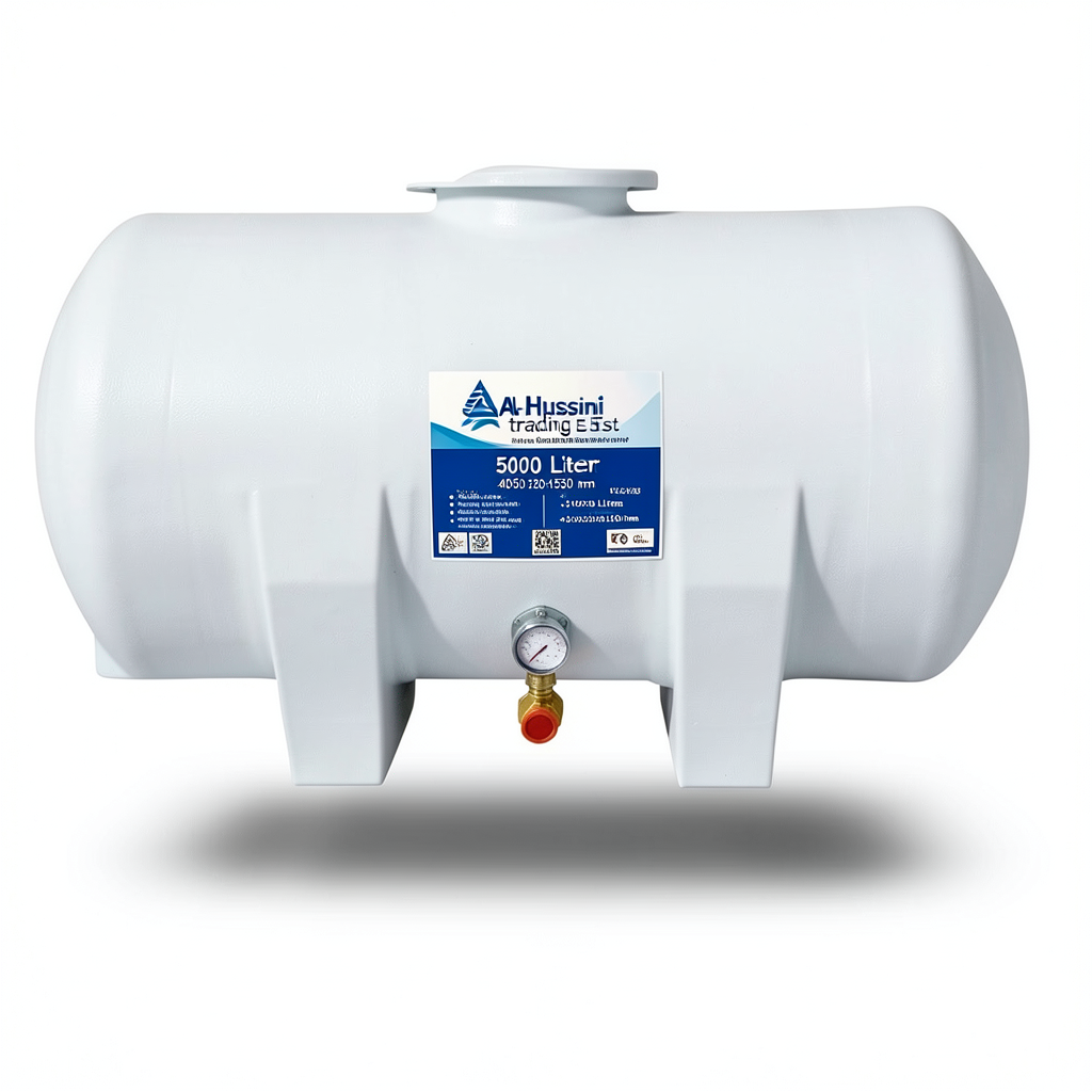 Water Tank 5000 Liter Fiberglass 4050×1250×1530 mm Horizontal | AL-Hussaini trading Est.