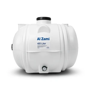 Water Tank Al Zami Horizontal Polyethylene 400 Liter, Length 100 cm | Al Zamil Tanks