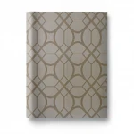 Vinyl Wallpaper, Patterned Design, Size 15.6m × 100 cm, Brown with Gray Color