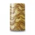 Vinyl Wallpaper, Wavy Design, Size 15.6m×106cm, Gold with brown Color 