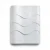 Vinyl Wall Decoration, Wavy Design, Size 15.6m×106cm, light gray Color
