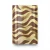 Vinyl Wallpaper, Wavy Design, Size 15.6m×106cm, Gold with brown Color 