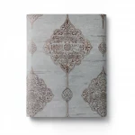 Vinyl Wallpaper, Patterned Design, Size 15.6m × 100 cm, Gray with Brown Patterns Color