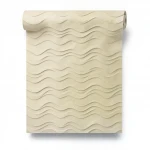 Wavy Wall Covering, Color Beige, Length 15.6m, Width 106cm 