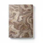 Wavy Wall Covering, Color brown, Length 15.6m, Width 106cm 