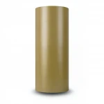 Plain wallpaper, golden brown color, size 15.6 m x 100 cm