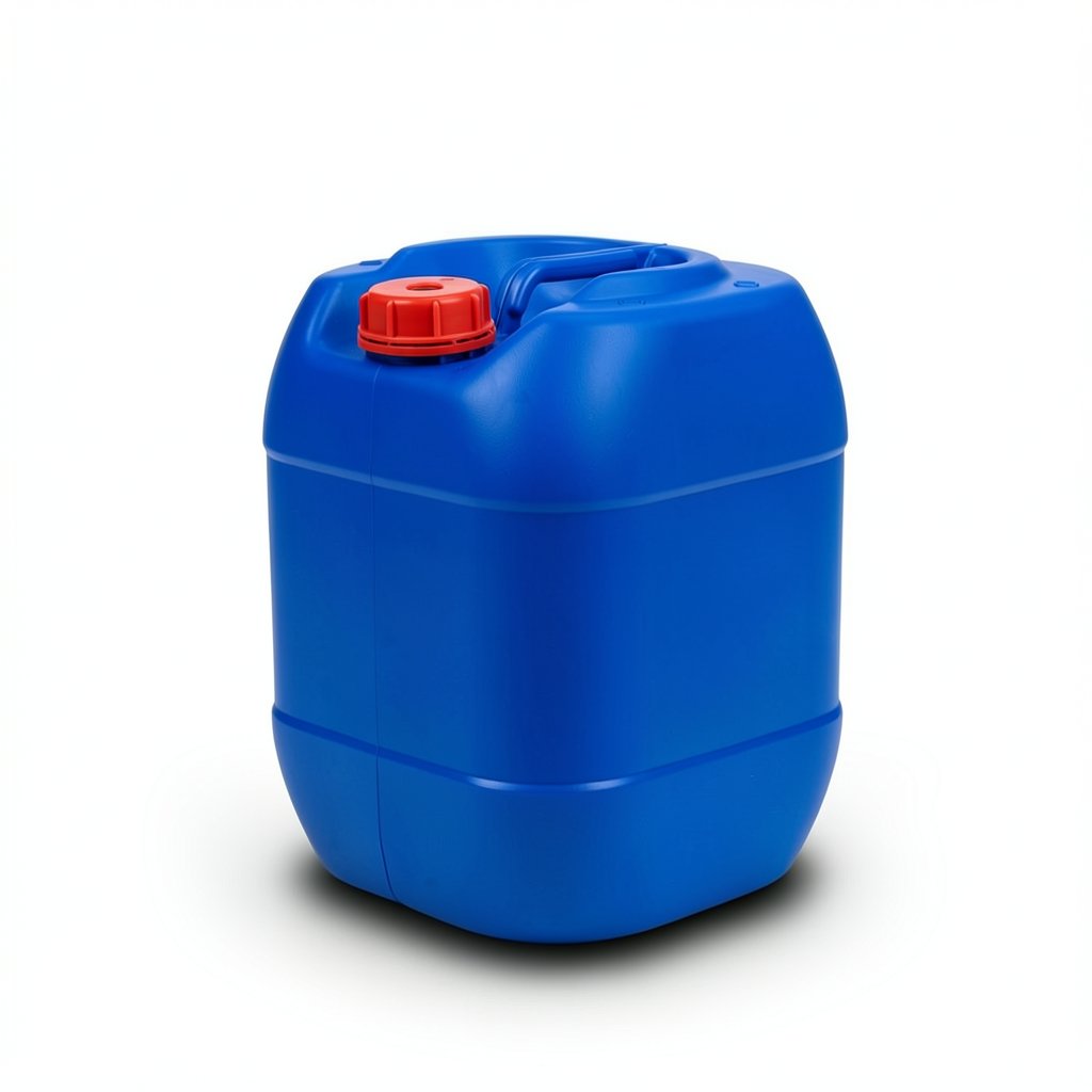 20L Square Blue HDPE Jerry Can with Outer Thread