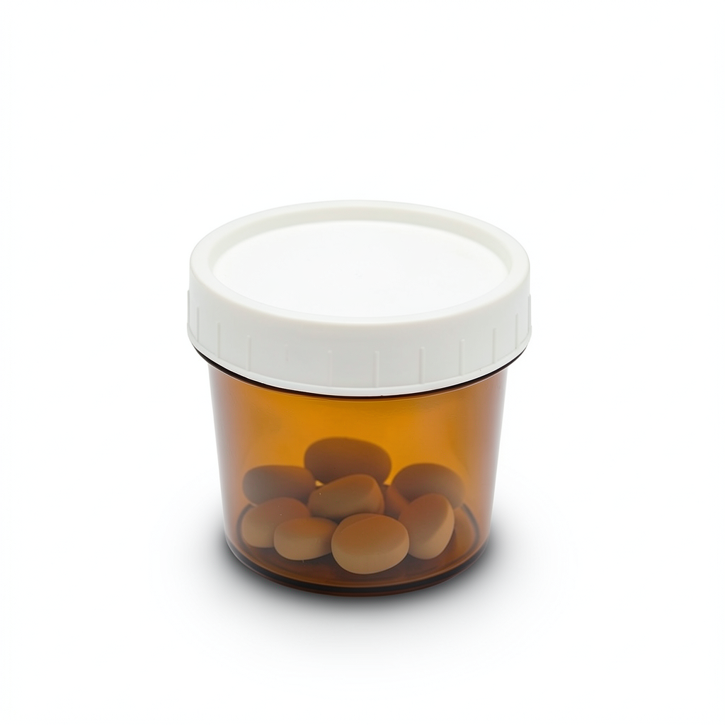 60ml Amber Polystyrene Sample Container