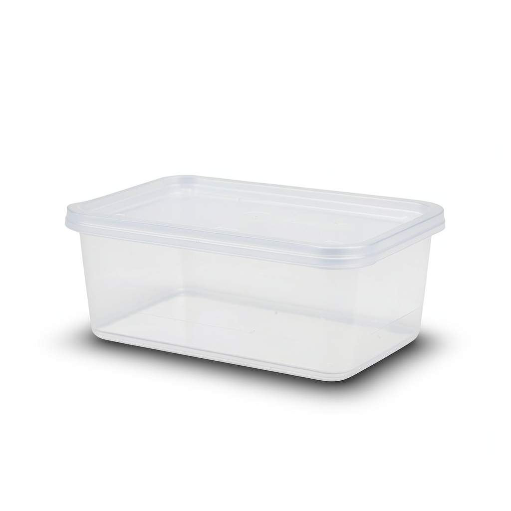 1000ml Rectangular Injection-Molded PP Container
