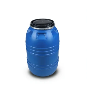 230L Open-Top HDPE Drum - Stackable Industrial Storage