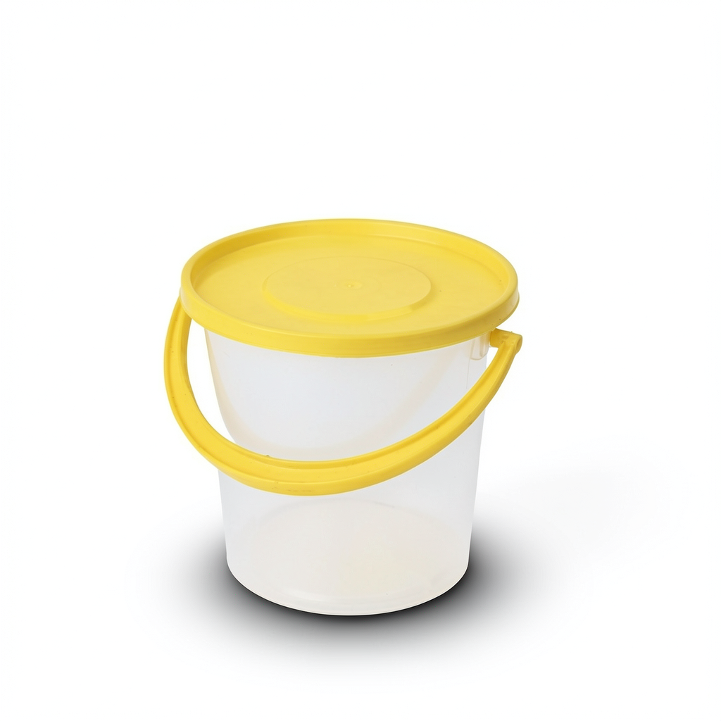1L Durable Polypropylene Bucket with Press-Seal Neck