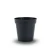 8 cm Black Polypropylene Round Flower Pot - Image 1