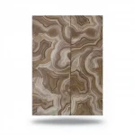Wavy Wall Covering, Color brown, Length 15.6m, Width 106cm 