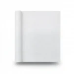 Plain wallpaper, white-gray color, size 15.6 m x 100 cm