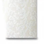 Wallpaper, rose design, size 15.6 m x 106 cm, beige and white color