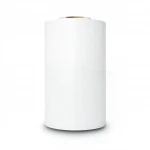 Plain wallpaper, snow white color, size 15.6 m x 100 cm